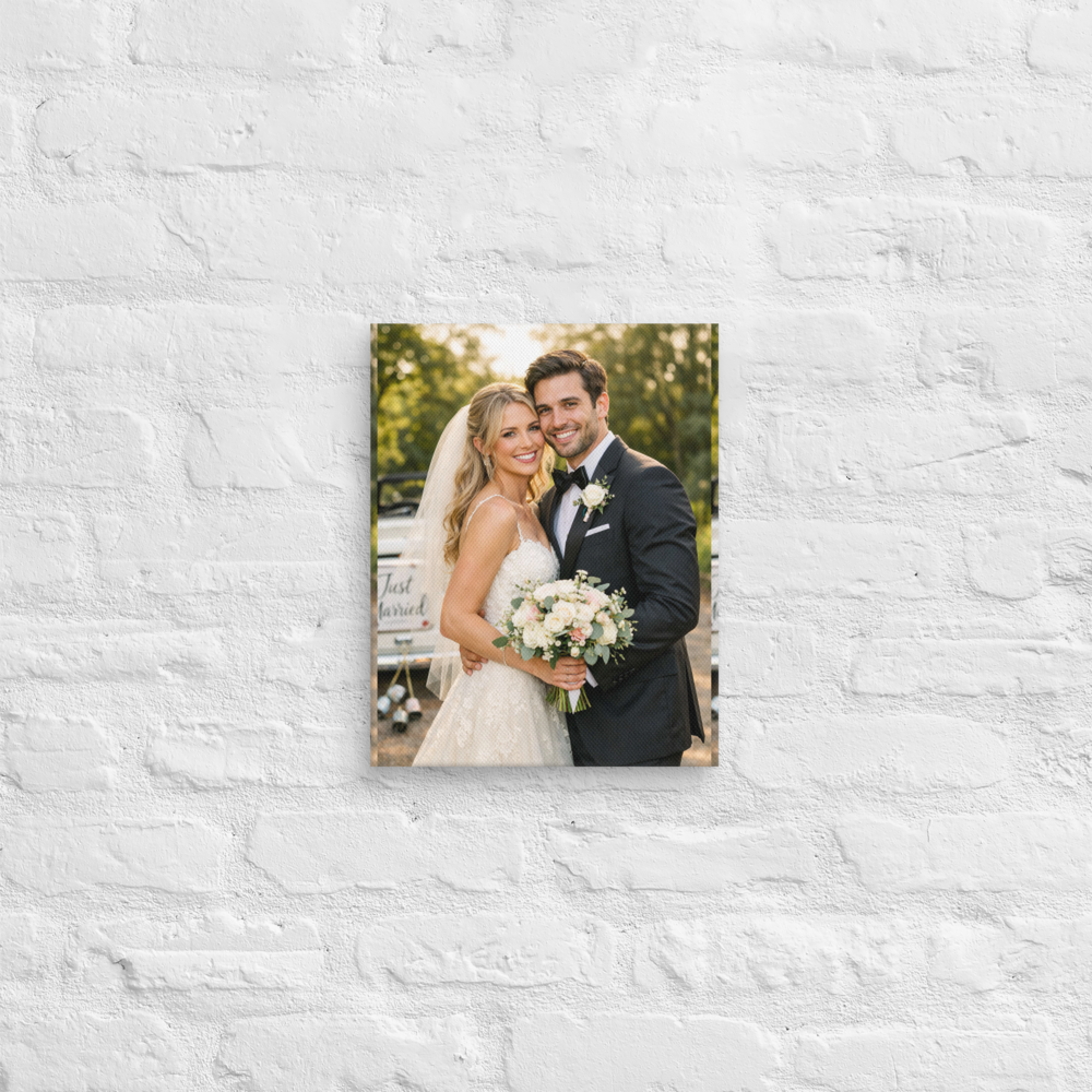 Personalized Wedding Canvas Prints | Custom Couple Photo Wall Decor - Image 2