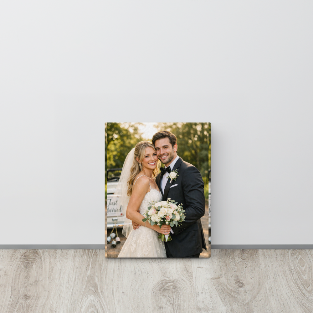 Personalized Wedding Canvas Prints | Custom Couple Photo Wall Decor - Image 3