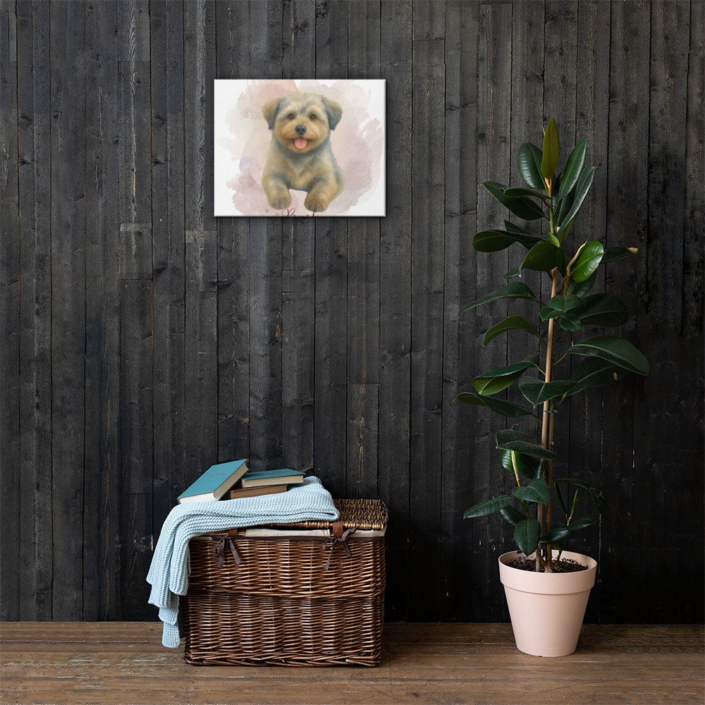 Modern watercolor personalized Pet Canvas Wall Art | Custom Dog & Cat Portrait Prints - Image 4