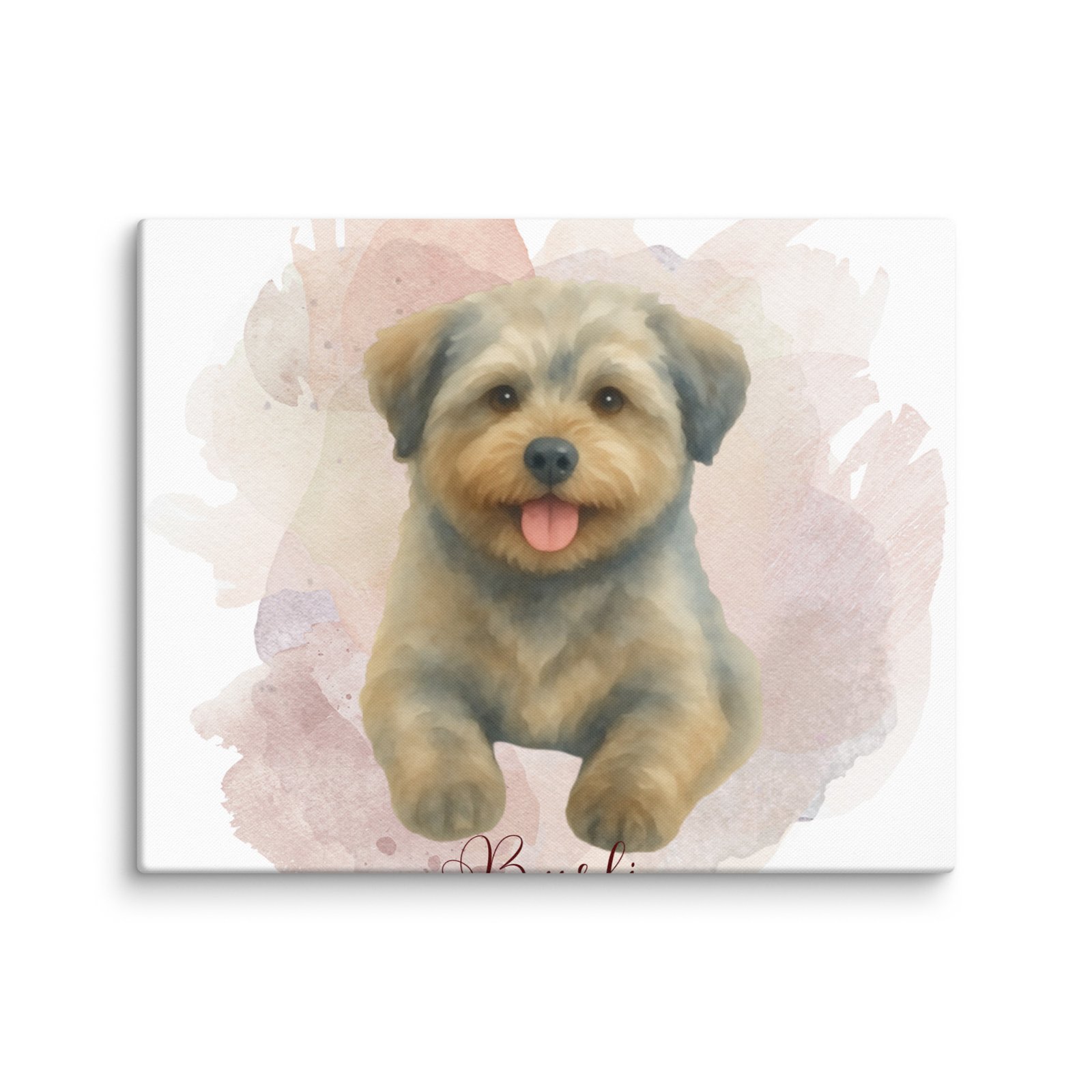 Modern watercolor personalized Pet Canvas Wall Art | Custom Dog & Cat Portrait Prints - Image 3
