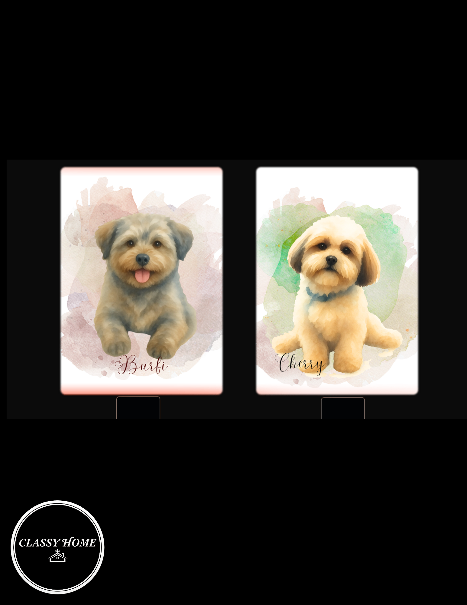 Modern watercolor personalized Pet Canvas Wall Art | Custom Dog & Cat Portrait Prints - Image 8